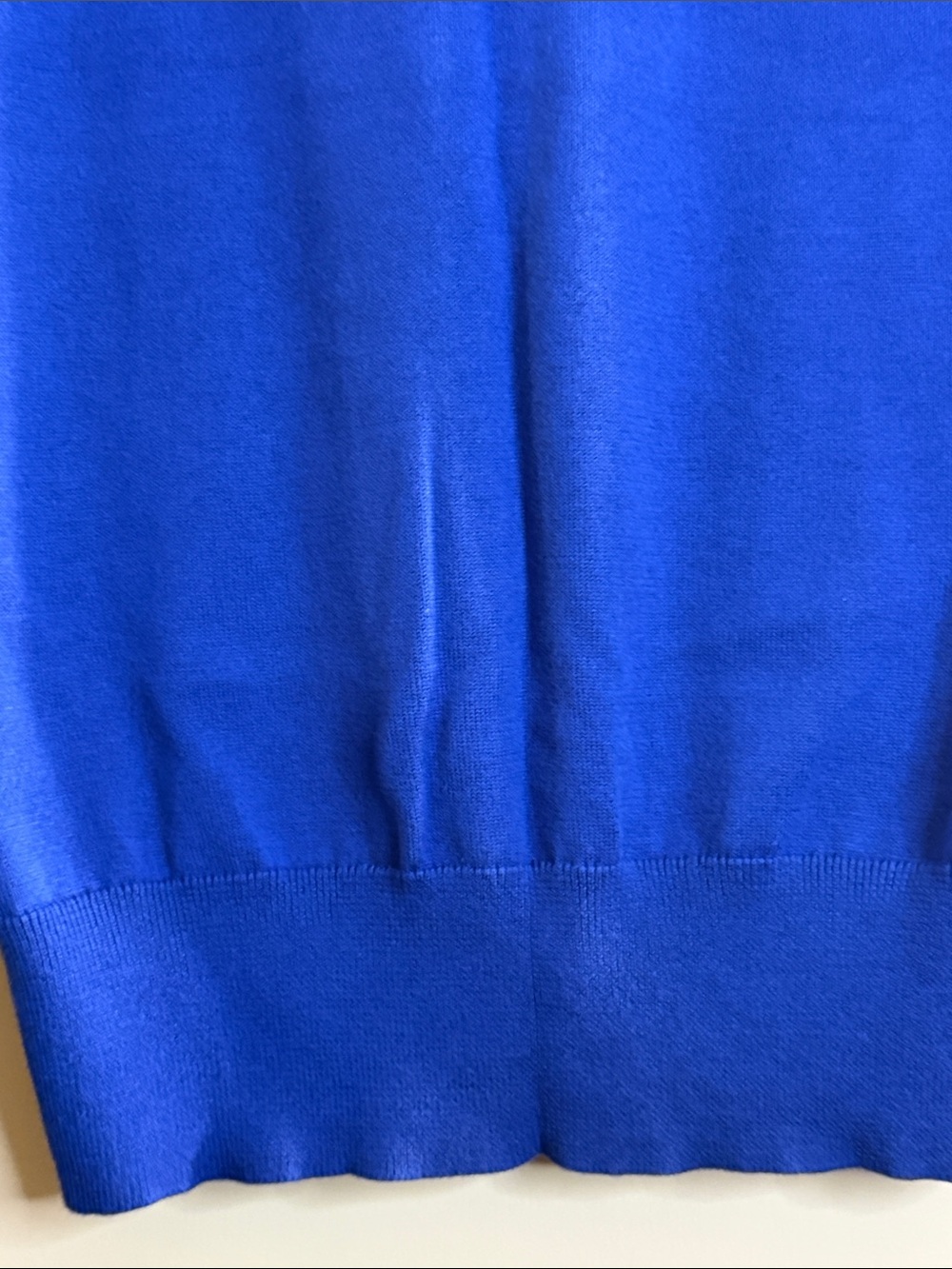 Polo by Ralph Lauren V-Neck Sweater - Cobalt Blue with Lime Logo - Picture 7 of 14
